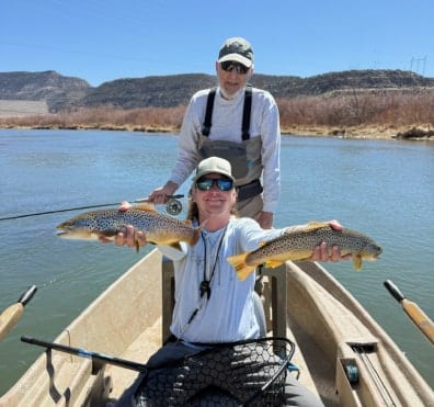 Guide stephen double brown trout