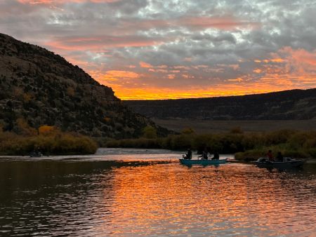 Texas hole at sunrise