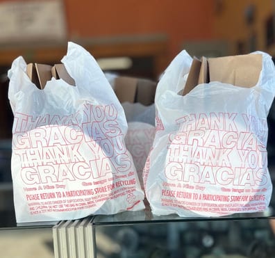 Brown paper sack lunches